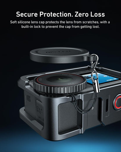 Telesin Metal Cage Kit with Lens Cap for DJI Osmo Action 6