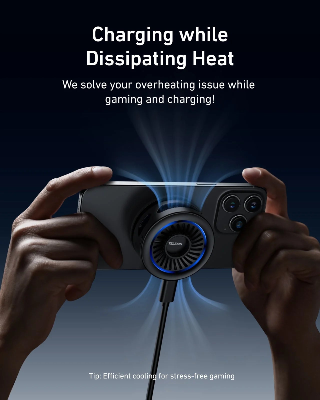 TELESIN Magnetic Phone Cooler Pro