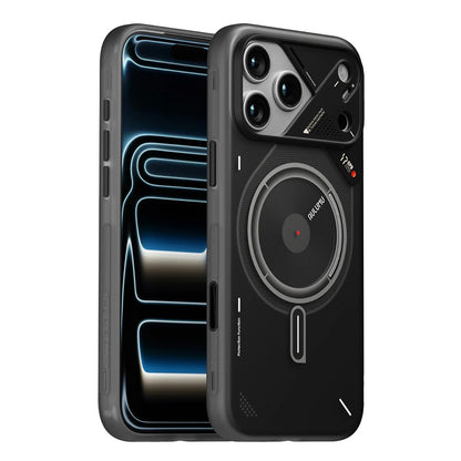 Aulumu A17 Frosted Case for iPhone 17 Pro / 17 Pro Max - Translucent Gray | Subtle Glow-in-the -Dark | MagSafe