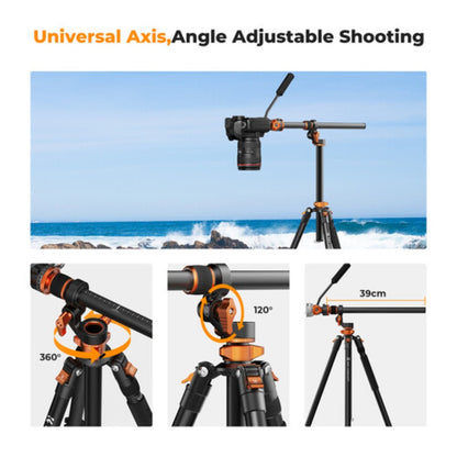 K&F Video Tripod with FH-03 Fluid Head - FH-03