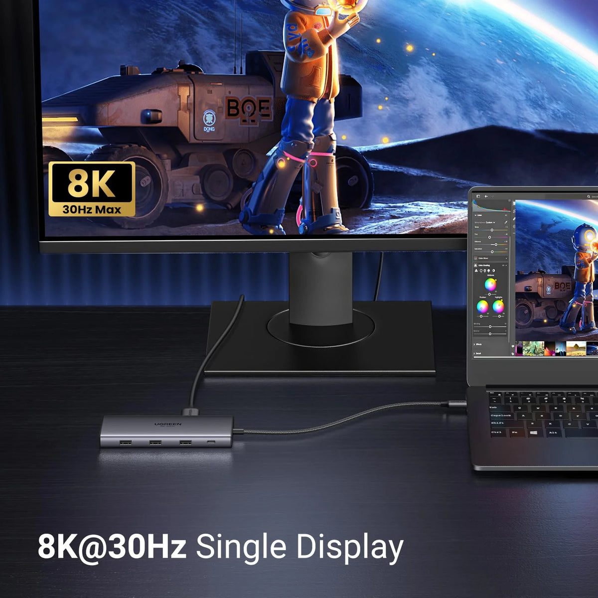UGREEN Revodok Pro 210 USB-C Hub 10-in-1 (1 × 4K@60Hz, 1 × 8K@30Hz)