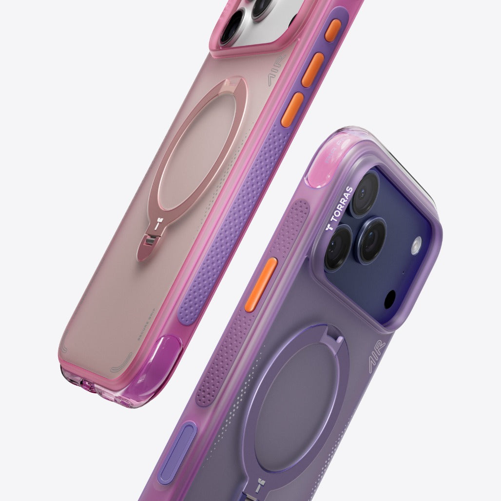 Torras Ostand Spin Q3 Air For iPhone 17 Pro / iPhone 17 Pro Max - Neon Pink