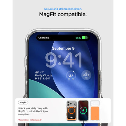 Spigen Ultra Hybrid T (Mag Fit) Case for iPhone 17 Pro / 17 Pro Max - Glossy Orange