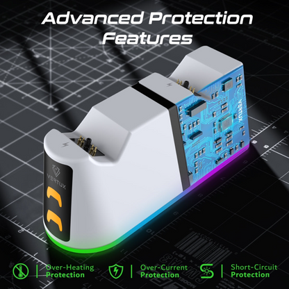 Vertux Duodock-PS5 - 2-in-1 Charging Dock for PS5 DualSense™ Controller