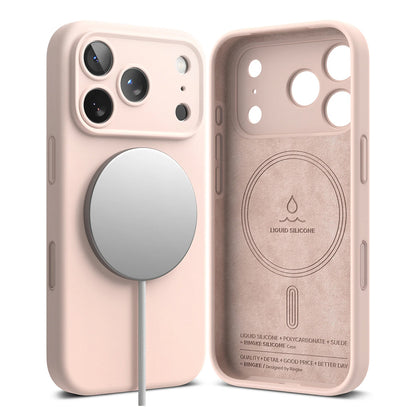 Ringke Silicone Magnetic Case - iPhone 17 Pro / iPhone 17 Pro Max - Pink Sand