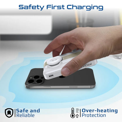 Promate Mavrix-3 Ultra-Compact 3 in 1 MagSafe Compatible Wireless Charging Power Bank