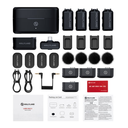 Hollyland LARK MAX 2 Combo - 4-Person Wireless Microphone System