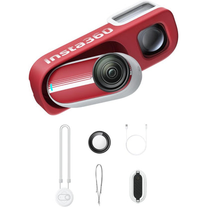 Insta360 GO 3S Retro Bundle 128GB Red - 4K Vlogging Camera, Tiny & Portable