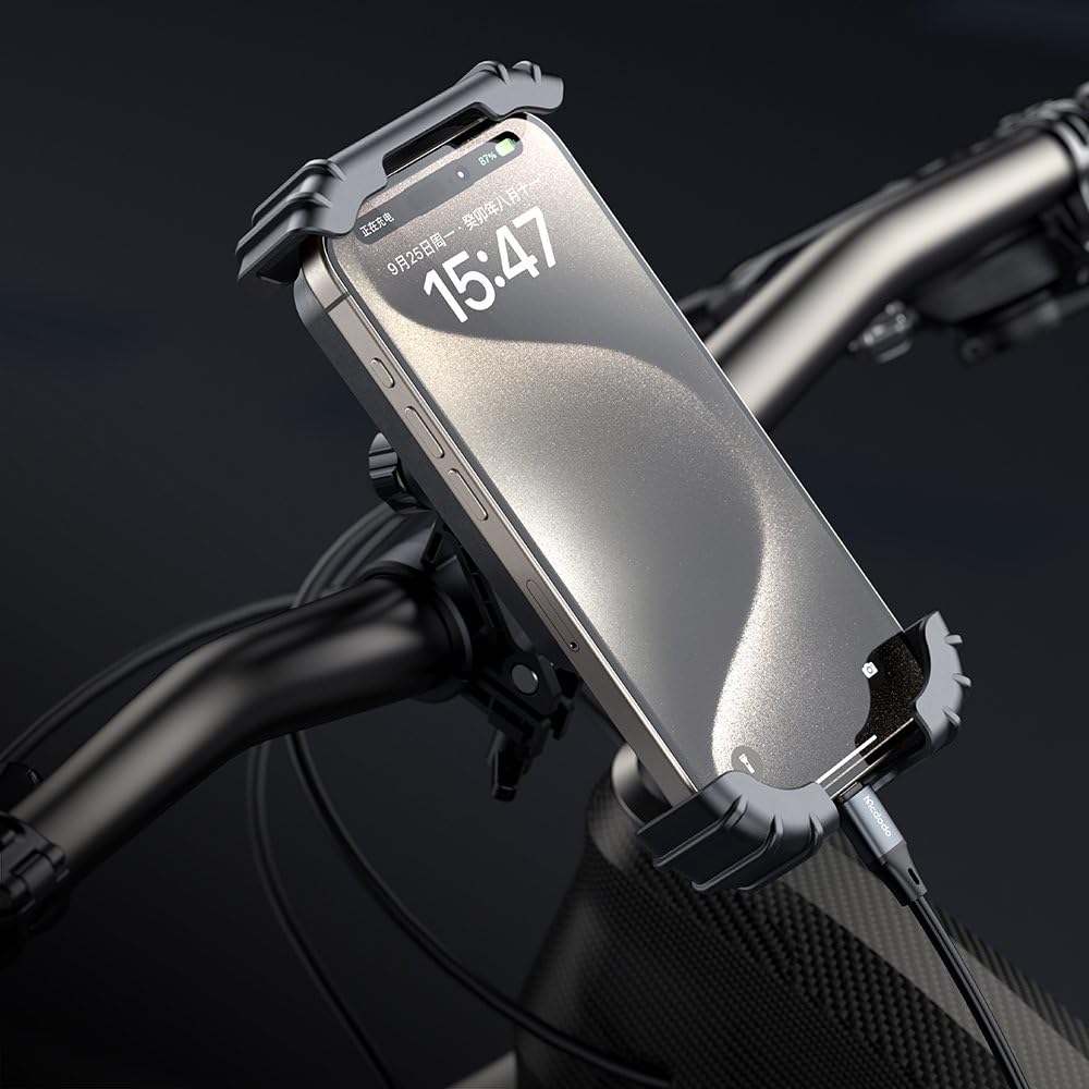 Mcdodo CM-5240 Super Stable Cycling Phone Holder Black