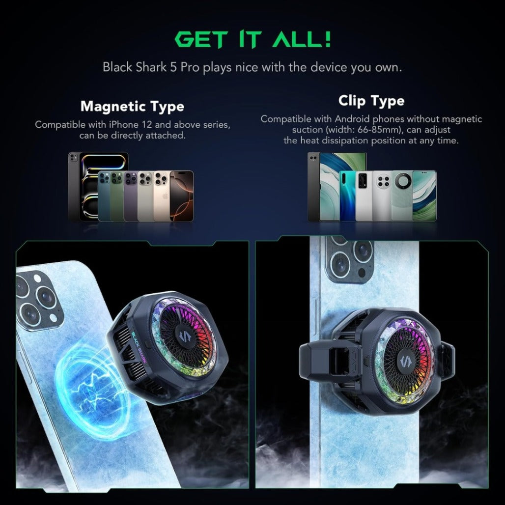 Black Shark FunCooler 5 Pro - Magnetic Phone Cooler
