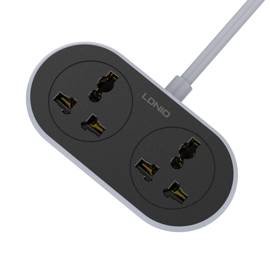 LDNIO 2 AC Outlet Universal Extension Power Socket 10M - SC2018-10M