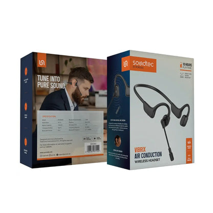 Porodo Soundtec Vibrix Air Conduction Wireless Headset - Black - PDSTLB03