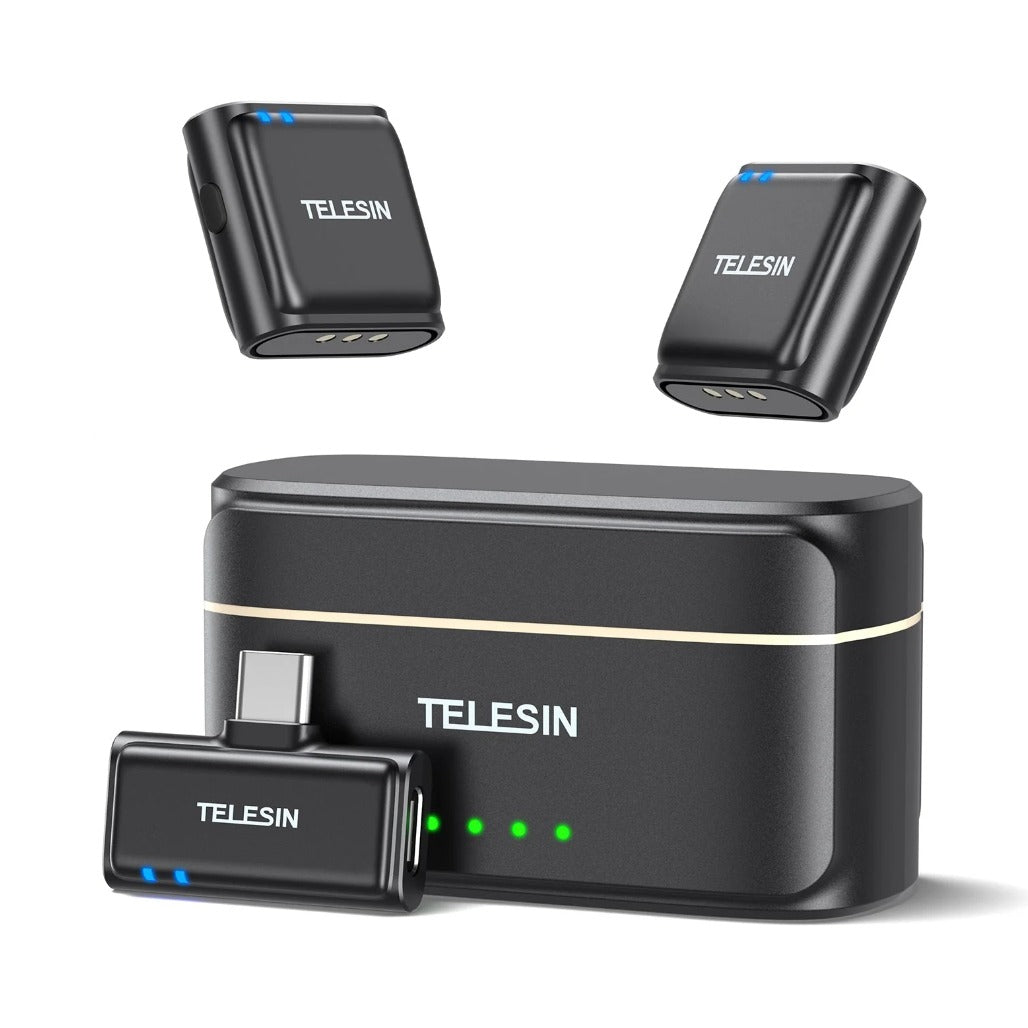 TELESIN Mobile Button Microphone - Wireless Lavalier Microphone