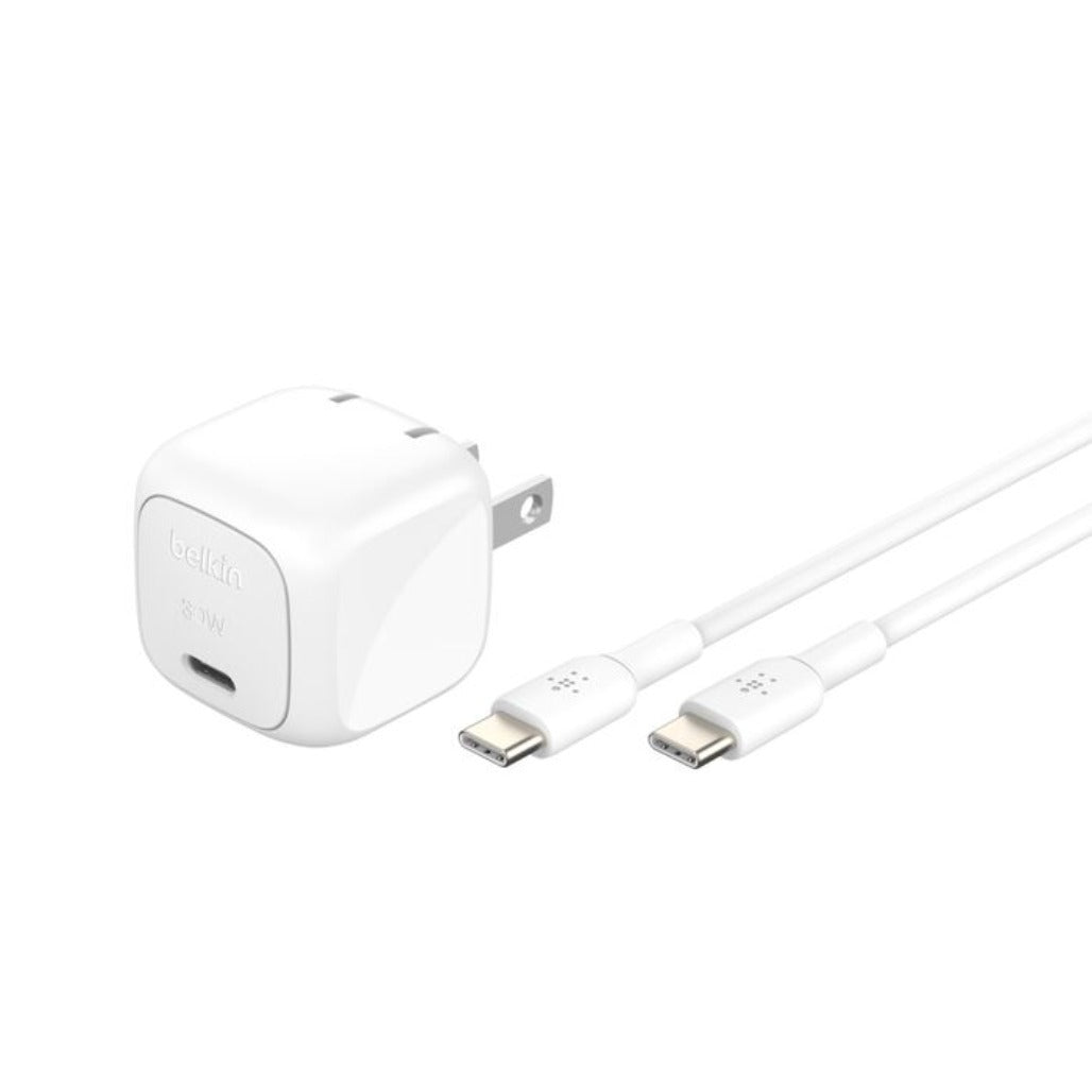 Belkin BoostCharge Compact USB-C Charger 30W + USB-C Cable