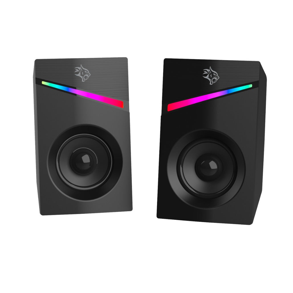 Porodo Gaming Stereo Speakers Volume Knob Control - Black