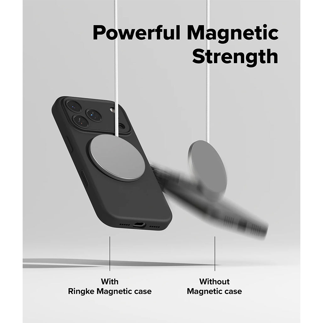 Ringke Silicone Magnetic Case - iPhone 17 Pro / iPhone 17 Pro Max - Black