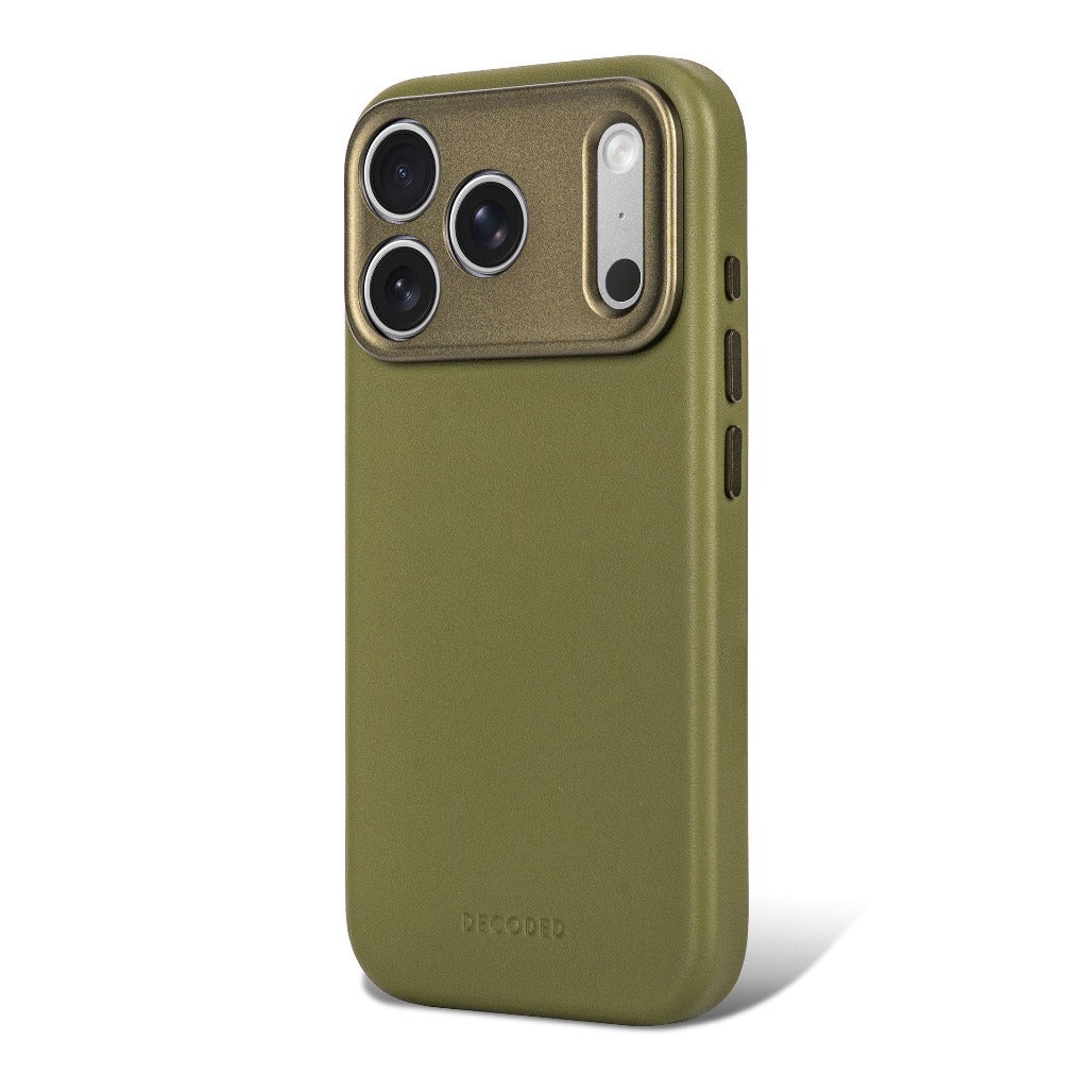Decoded Leather Case - Moss Green - iPhone 18 Pro/18 Pro Max