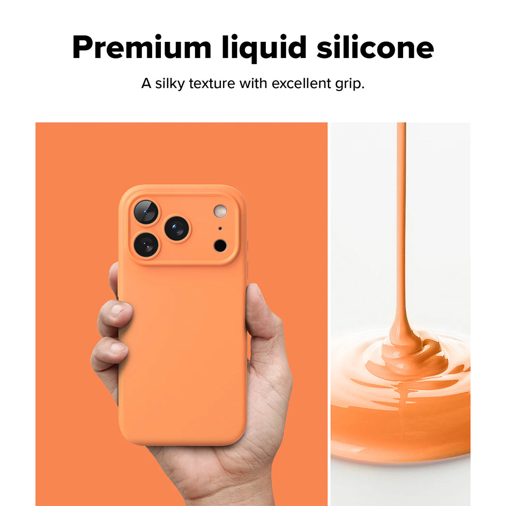 Ringke Silicone Magnetic Case - iPhone 17 Pro / iPhone 17 Pro Max - Tangerine