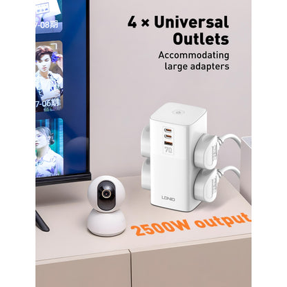 LDNIO Multifunctional Universal Desktop Power Adapter - SC4383