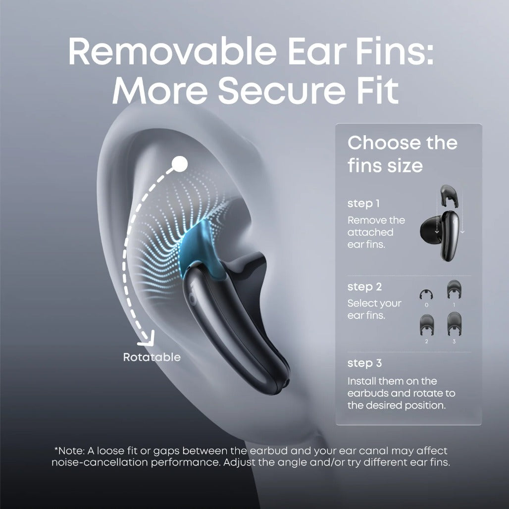 Anker Liberty Buds - Wireless Semi-in-Ear Earbuds with ANC