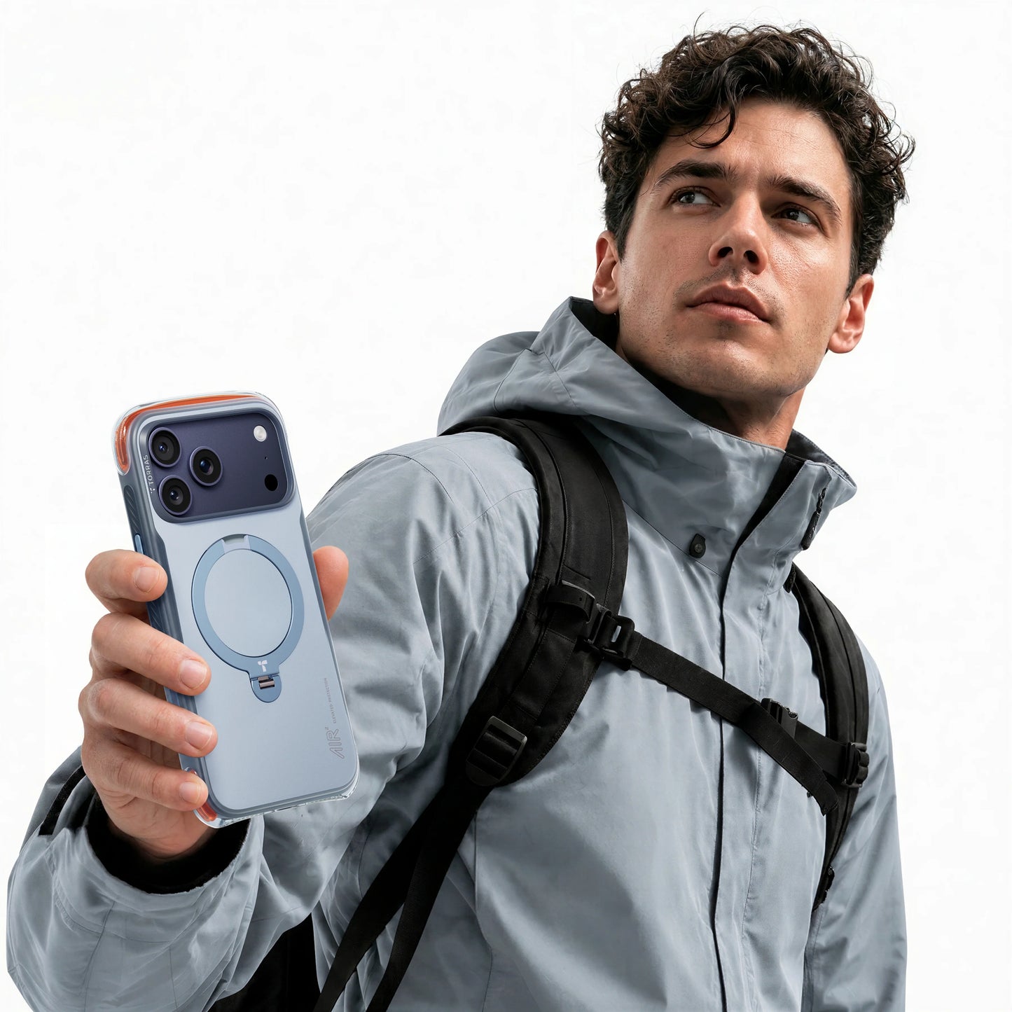 Torras Ostand Q3 Air Pro for iPhone 17 Pro Max - Obsidian Core