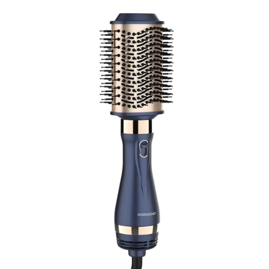 Porodo 5-In-1 Hot Air Brush Styling Set with Straightening & Curling Tool