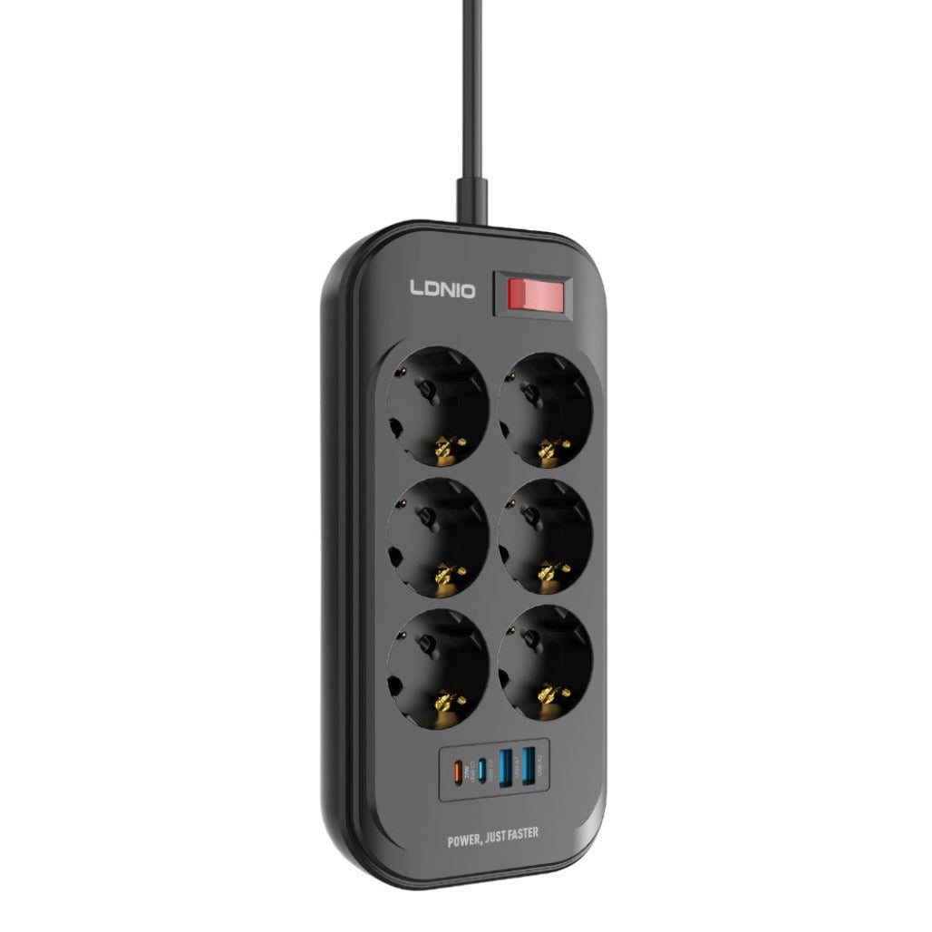 LDNIO Power Strip USB-C 6 Outlets - SE6403C
