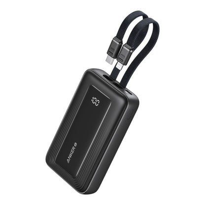 Anker Zolo Power Bank (10K, Built-In USB-C and Lightning Cable) - A1680H12