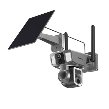Powerology 4G/WiFi 360° Dual Lens Outdoor Camera - Black
