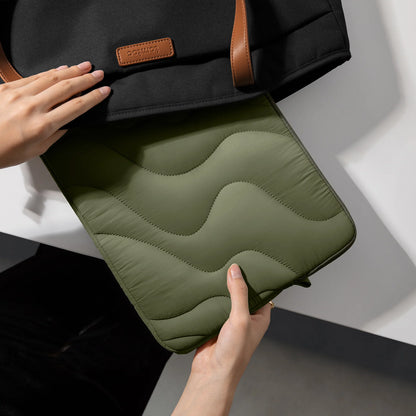 Tomtoc Terra-A27 Laptop Sleeve for 16 inch MacBook Pro - Green