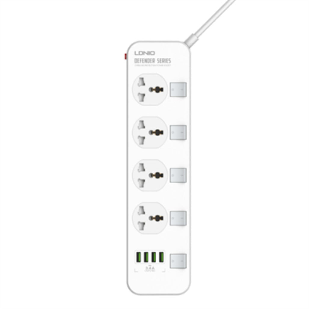 LDNIO 4 AC Outlets Universal Power Strip - SC4408