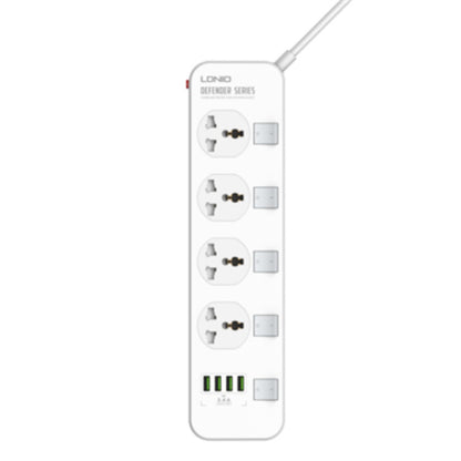 LDNIO 4 AC Outlets Universal Power Strip - SC4408