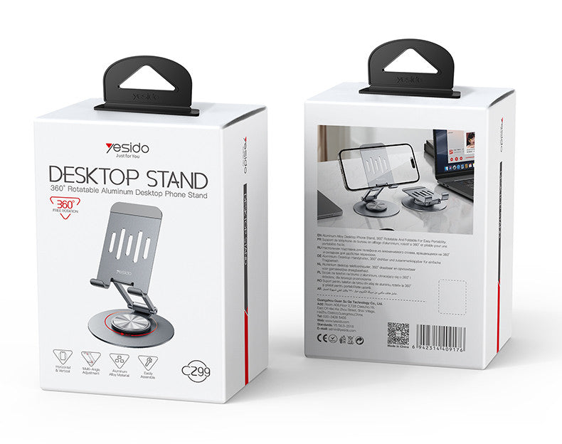 Yesido C299 360˚ Free-rotation Aluminum Alloy Folding Phone Holder