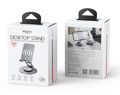 Yesido C299 360˚ Free-rotation Aluminum Alloy Folding Phone Holder