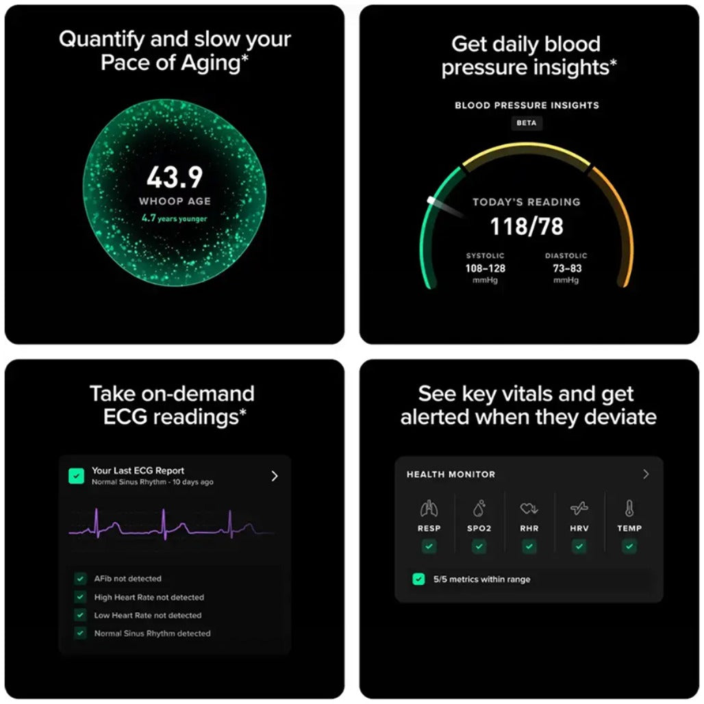 WHOOP Life MG Advanced Health and Fitness Tracker - MG