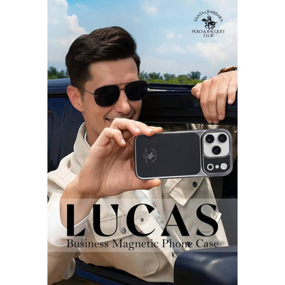 Santa Barbara Polo & Racquet Club Lucas Series Leather Case for iPhone 17 Pro Max