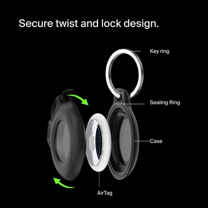 Belkin Waterproof Secure Holder with Key Ring for AirTag