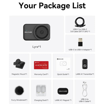 Hollyland Lyra UHD 4K Webcam Streaming Combo with LARK A1 TX