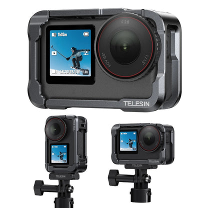 Telesin Metal Cage Kit with Lens Cap for DJI Osmo Action 6