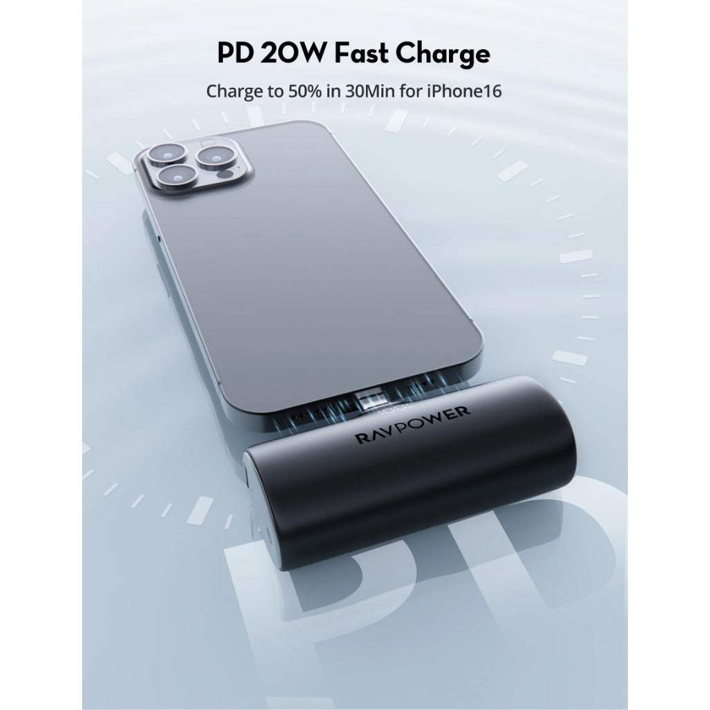 RAVPower RP-PB1221 5000mAh Nano 20W USB-C Power Bank