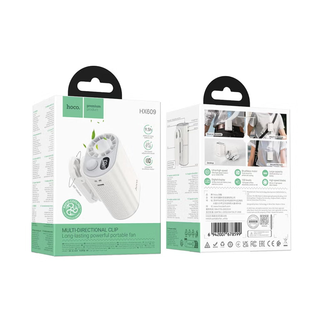 HOCO Portable Clip-On Fan - HX609
