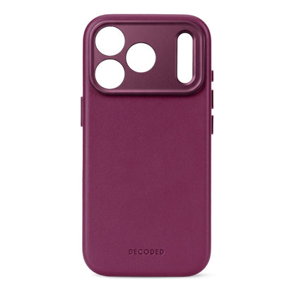 Decoded Leather Case - Aubergine - iPhone 18 Pro/18 Pro Max