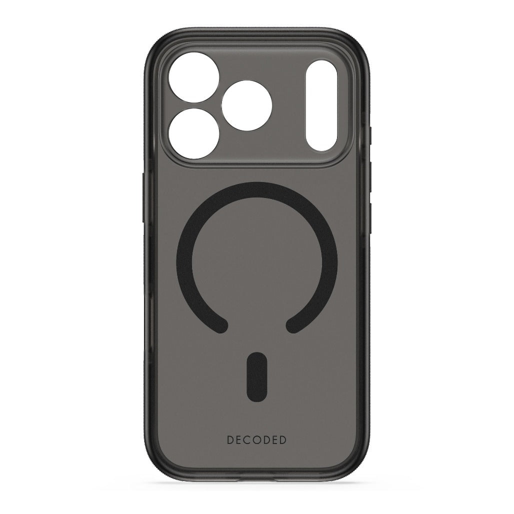 Decoded DropTec Clear Case - Frosted Black - iPhone 18 Pro/18 Pro Max