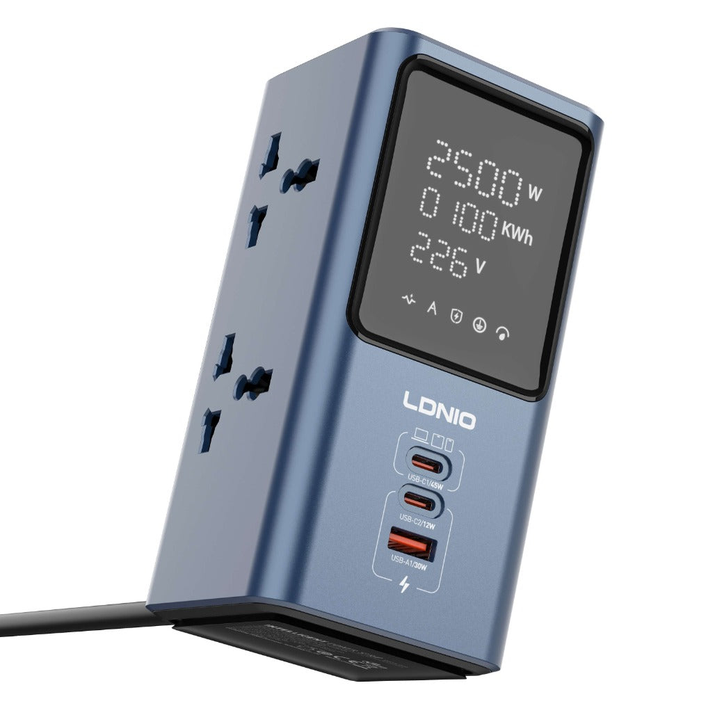 LDNIO 45W Universal Power Strip Desktop LED Power Adapter - SC2