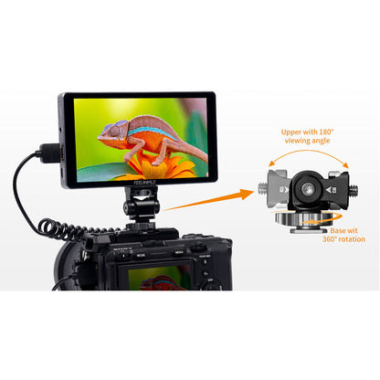 FeelWorld P6XL 6" On-Camera Field Monitor with Built-In Battery