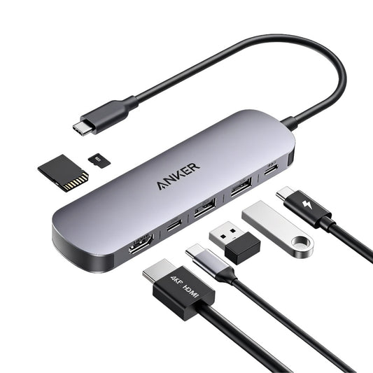 Anker USB C Hub, 7-in-1 Multi-Port USB Adapter for Laptops - A83D2HA1