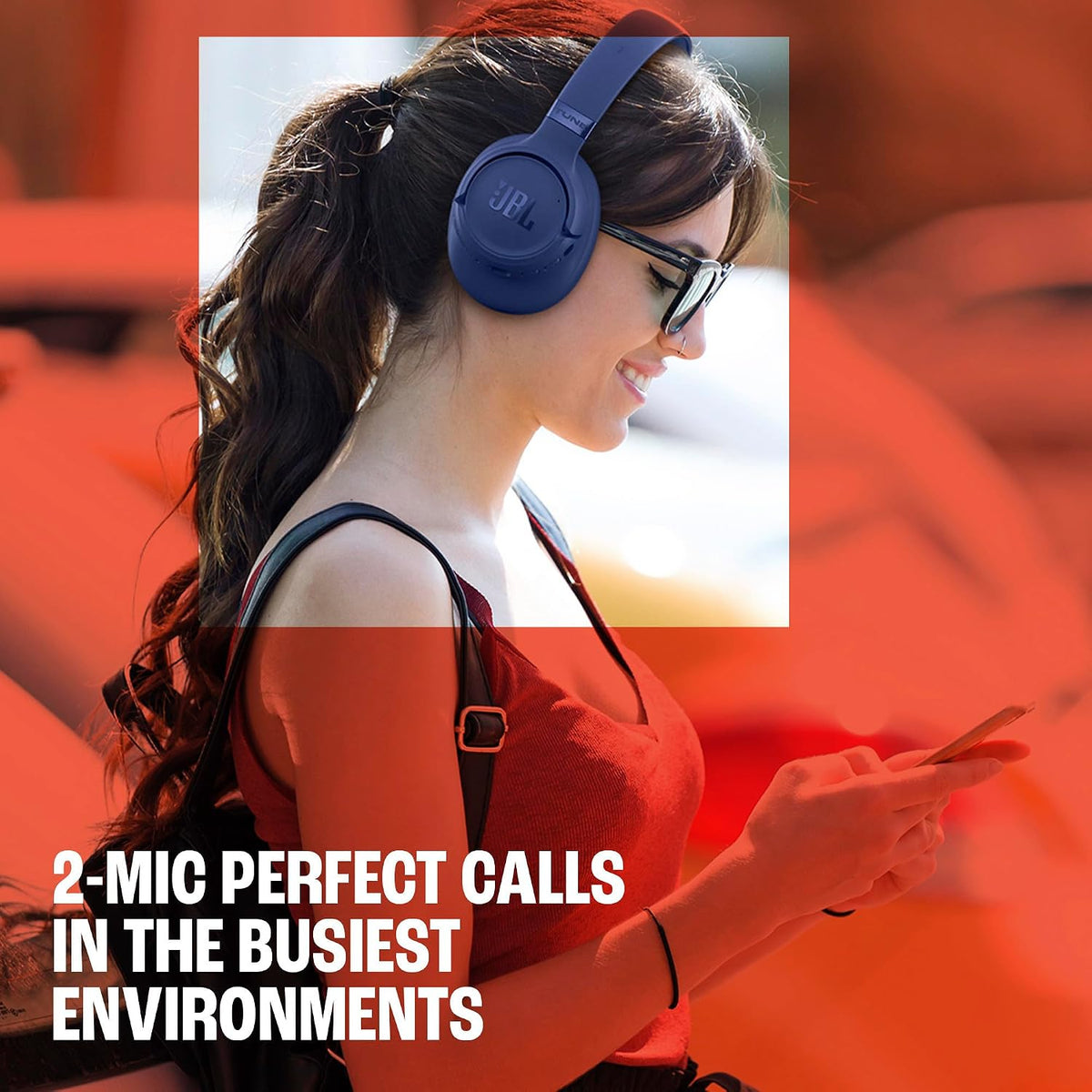 JBL Tune 780NC - Wireless over-ear Noise Cancelling headphones - Blue