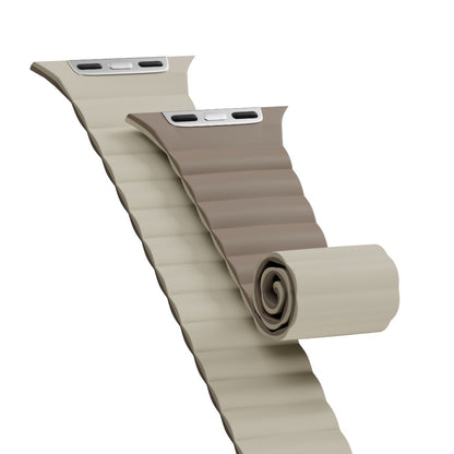 MagEasy Skin Duo Reversible Silicone Magnetic Apple Watch Band Compatible with 40mm to 49mm