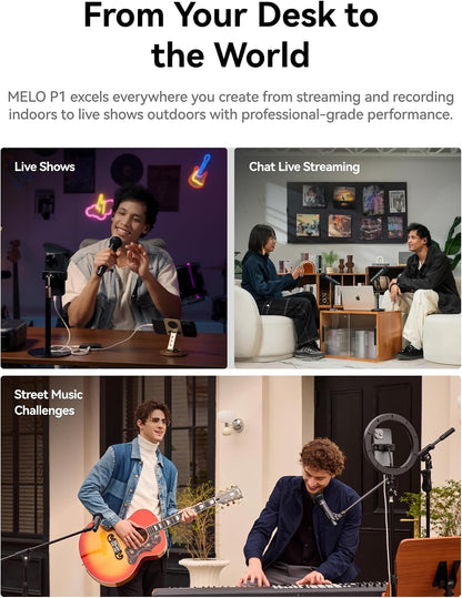 Hollyland MELO P1 Solo Wireless Handheld Microphone System