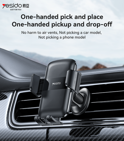 Yesido C251 360 Free Rotation Auto-locking Car Air Vent Phone Holder
